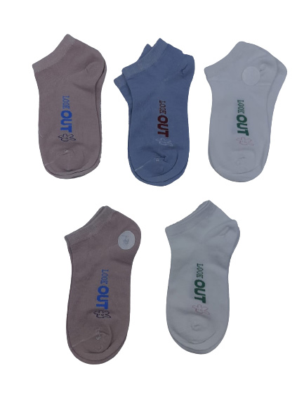 Jack Williams Ankle Length Sneakers Socks (Pack of 5)